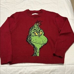 Abercrombie Kids Festive Red Grinch Sweater